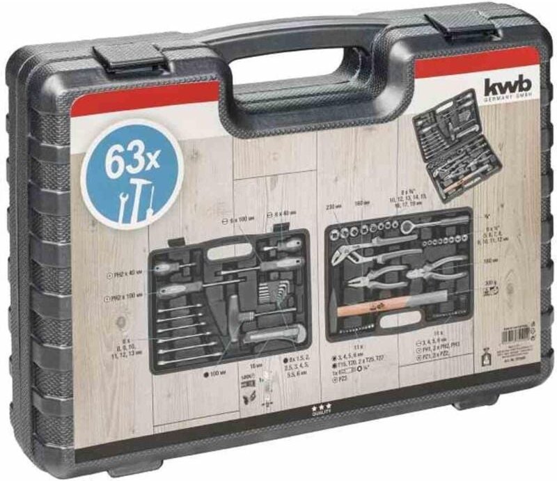 KWB - Werkzeugkoffer 63-tlg. - 375500