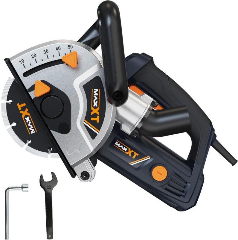 Mauernutfräse Schlitzfräse,1700W Mauerfrase Wandfräse 7000 U/min,Schlitzmaschine für 150mm Kabelnu,max. Nutbreite 42 mm,...