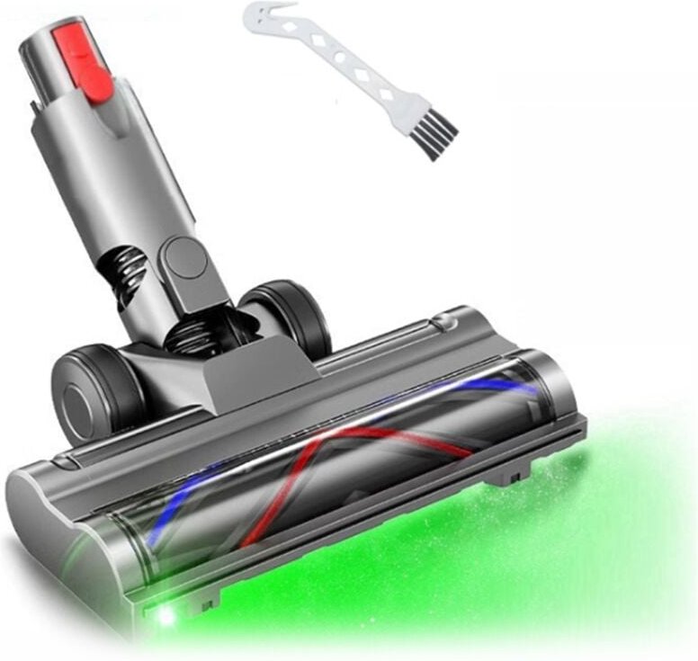 Direktantriebs-Bürstenkopf für V10 Slim V12 Staubsaugeraufsatz mit LED-Stauberkennung, Teppichbodenreinigung