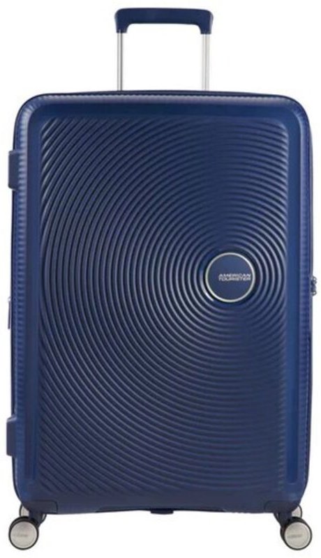 Maleta Grande American Tourister SoundBox Spinner 77cm/ 77x51.5x29.5cm/ 4 Ruedas/ Azul Marino
