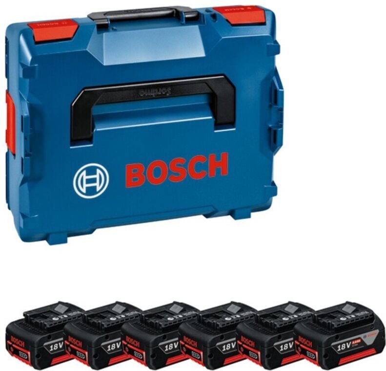 Bosch Professional - Bosch Akku Multiset 6x gba Akkupack 18V 4,0Ah ohne Lader in l-boxx 136