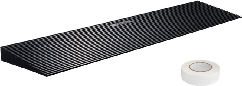 Mophorn - vevor Schwellenrampe Vollgummi Türschwellenrampe Max. Tragfähigkeit bis zu 15Tonnen Bordsteinrampe 90x20x4cm R...