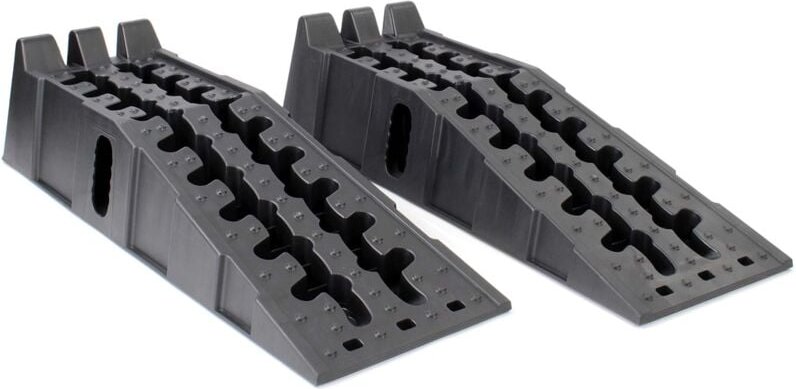 Auffahrrampen bis 5t aus Kunststoff 2 Stück Stabile Autorampen für schwerere Fahrzeuge Pkw Auto Kfz Rampe - Xpotool