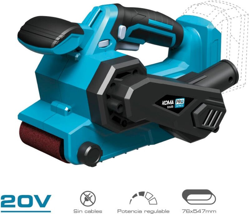 KOMA TOOLS 20V Bandschleifer - 7,6 x 45,7 cm - Ohne Akku und Ladegerät
