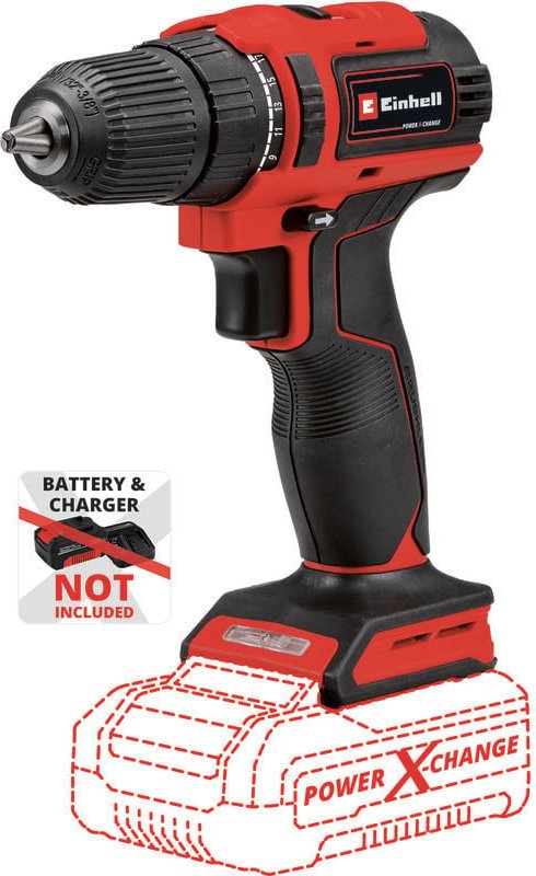 Akku-Bohrschrauber te-cd 18/40 Li bl - Solo Power X-Change (Li-Ion, 18 v, 40 Nm, bürstenloser Motor, Drehzahl-Elektronik...