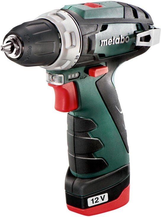 Metabo - Akku-Bohrschrauber PowerMaxx bs 2x 2,0 Ah und Ladegerät im Koffer