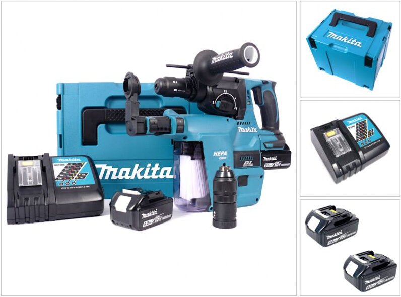 Makita - Bohrhammer DHR243RTJW 18V 5Ah