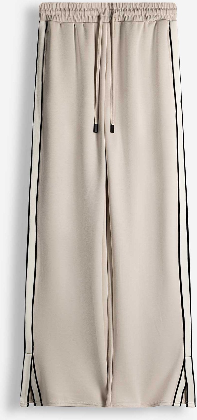 Palazzohose - Galonstreifen - weiß