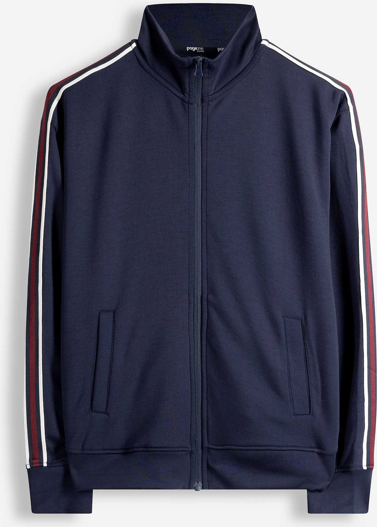 Sweatjacke - Galonstreifen - dunkelblau