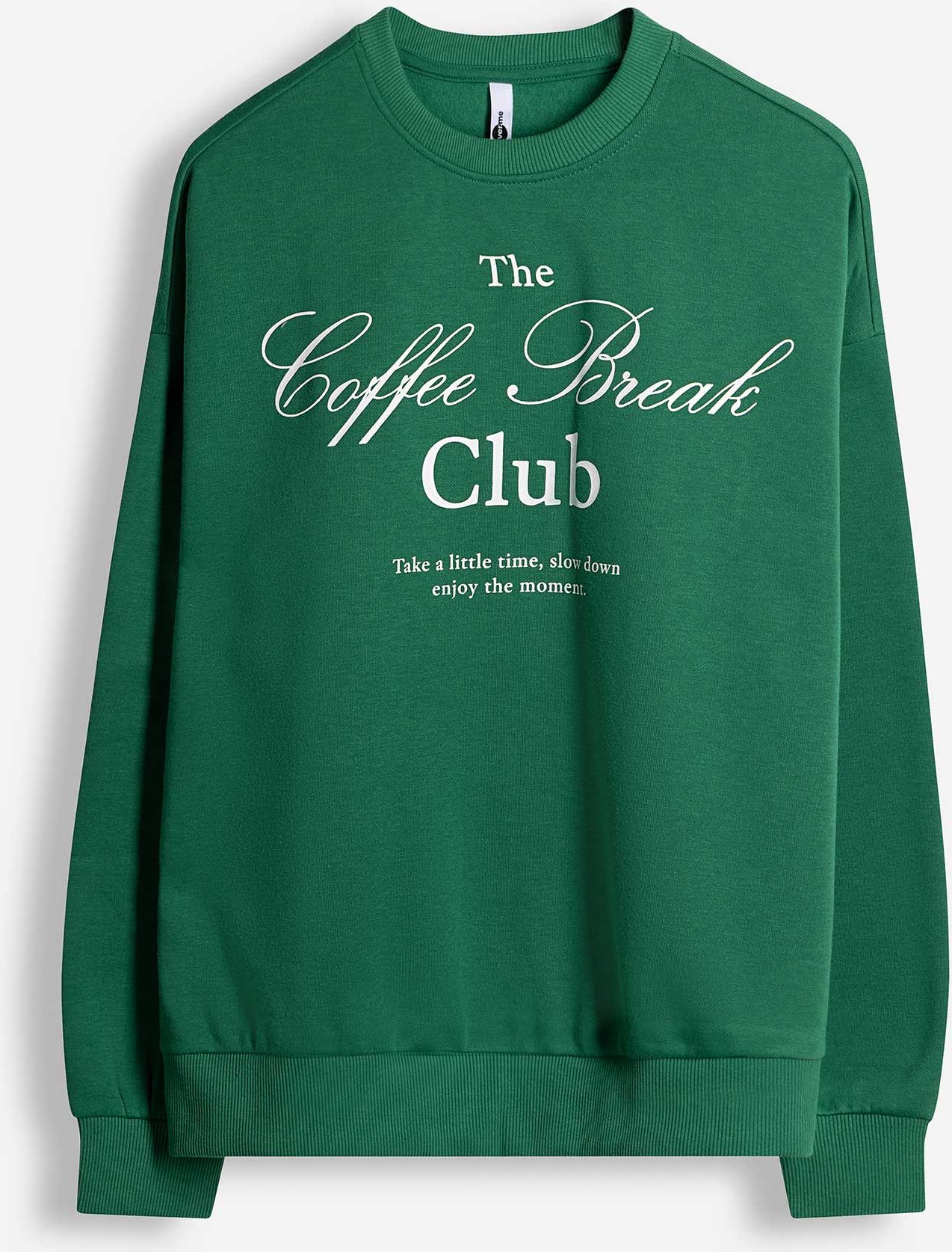 Sweatshirt - einfarbig - grün