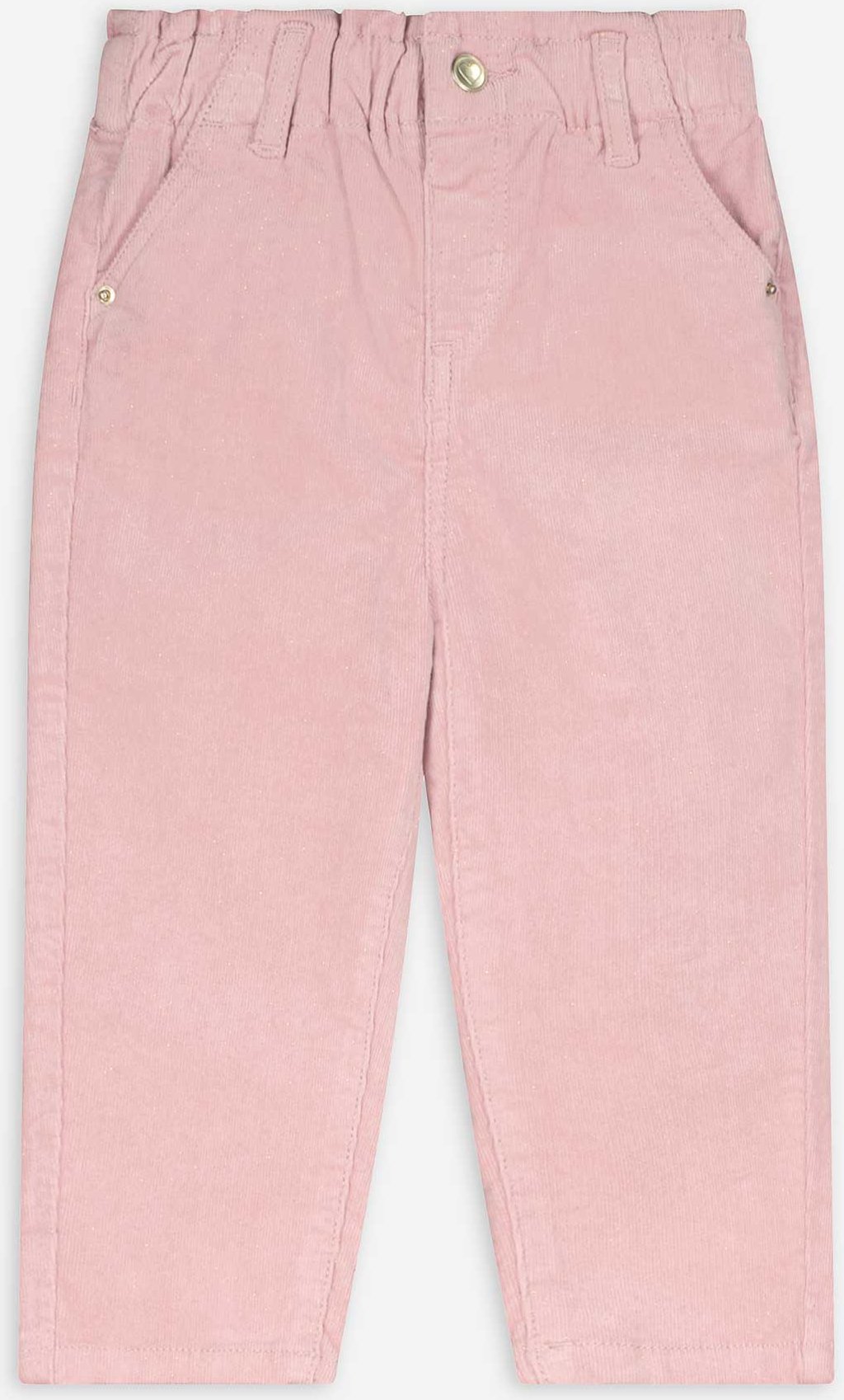 Cordhose - Glitzerprint - rosa