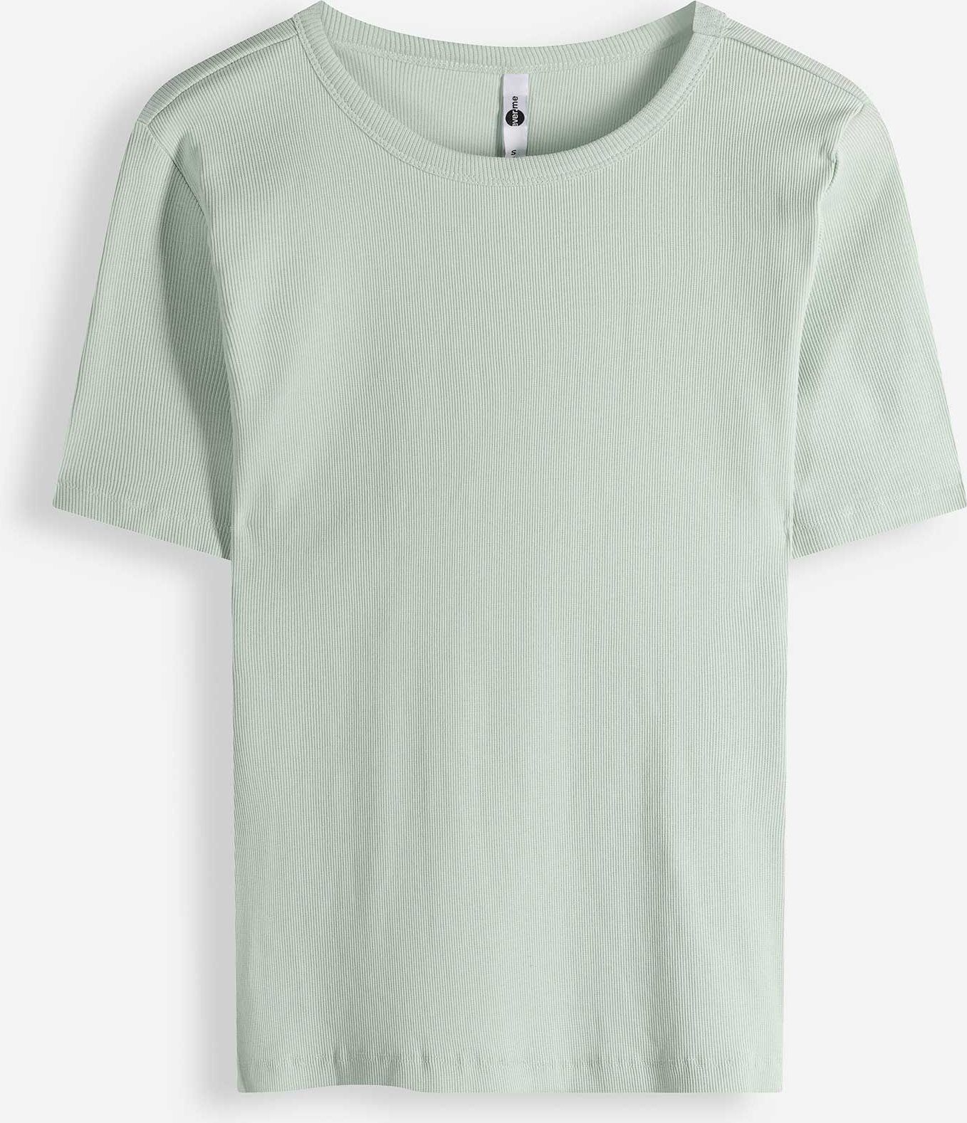 T-Shirt - Rippenstruktur - türkis