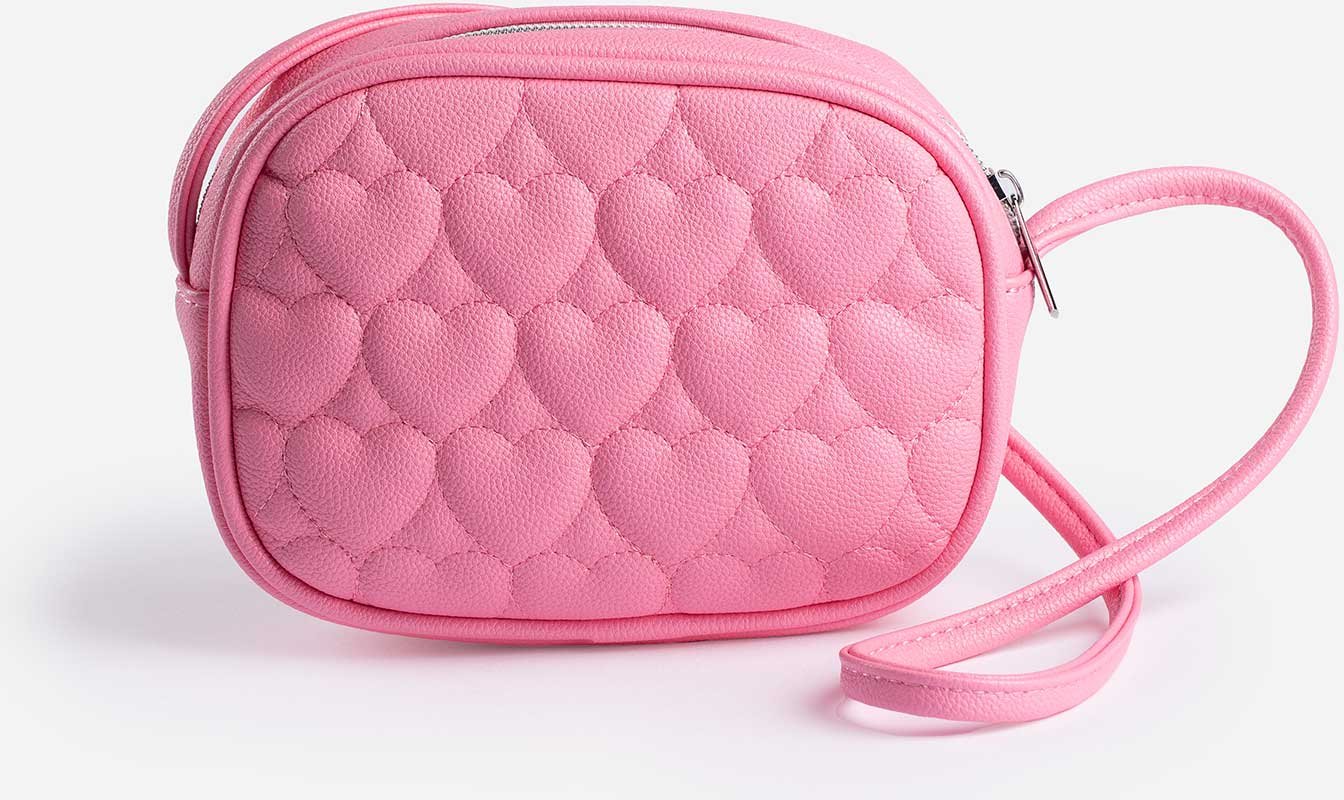 Handtasche - Lederoptik - pink