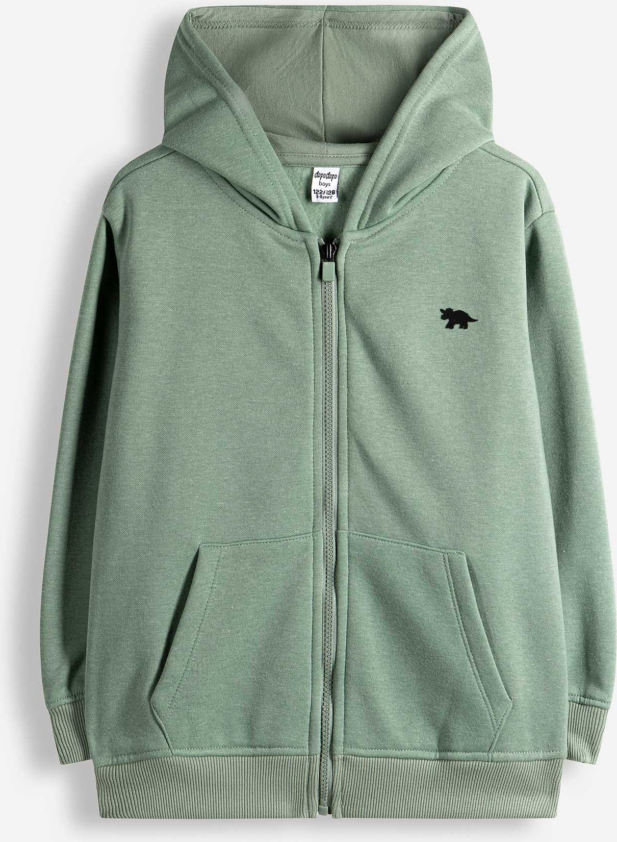 Sweatjacke - Oversized Fit - grün