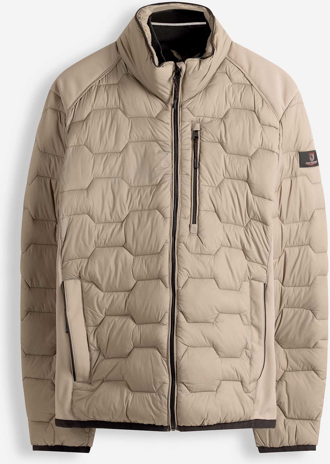 Steppjacke - Stehkragen - hellbraun