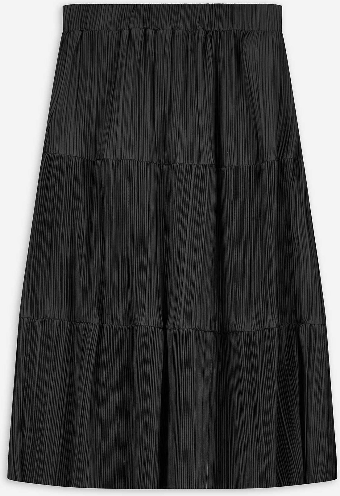 Rock - Plissee - schwarz