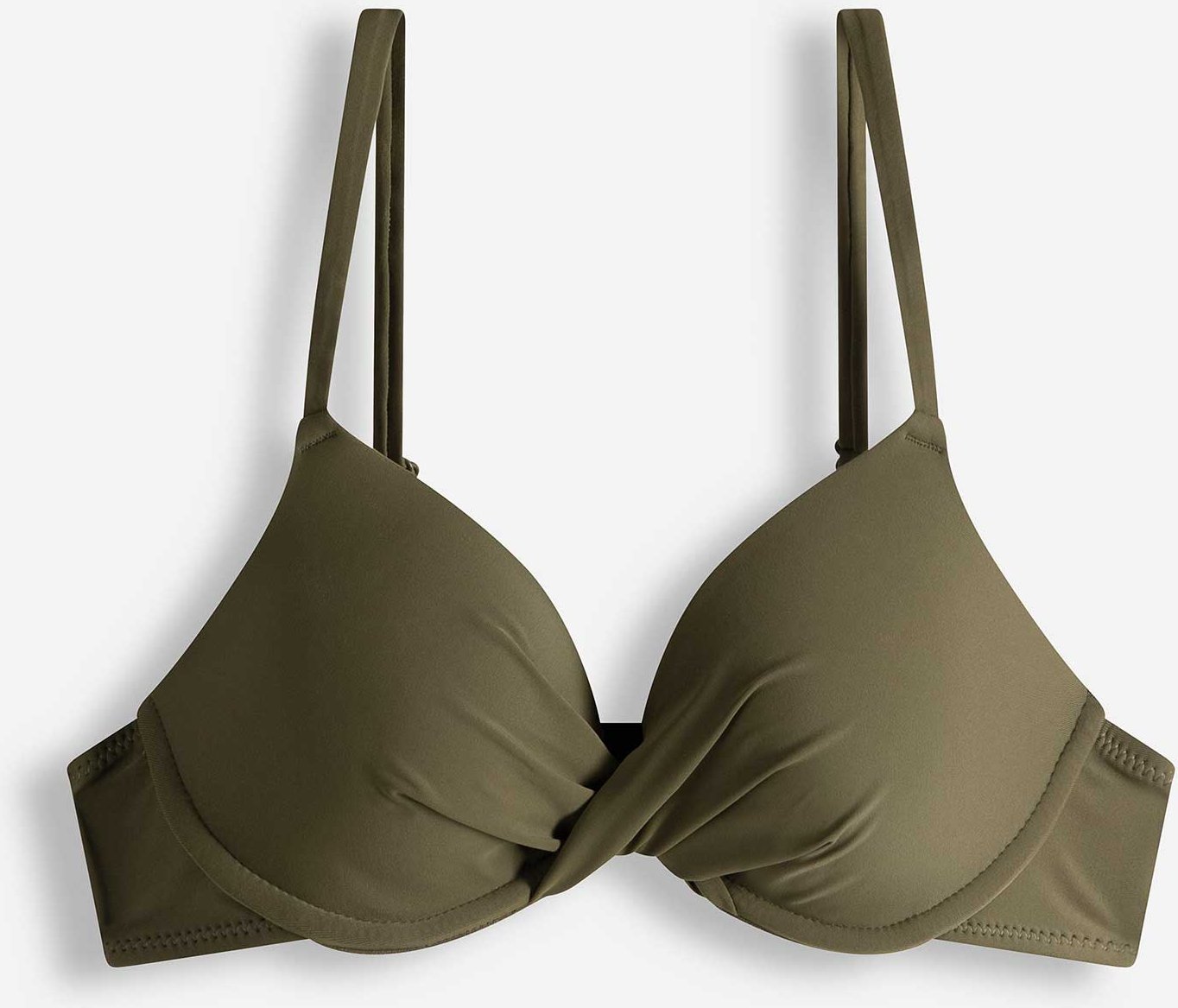 Bikinitop - Verstellbare Träger - dunkelgrün