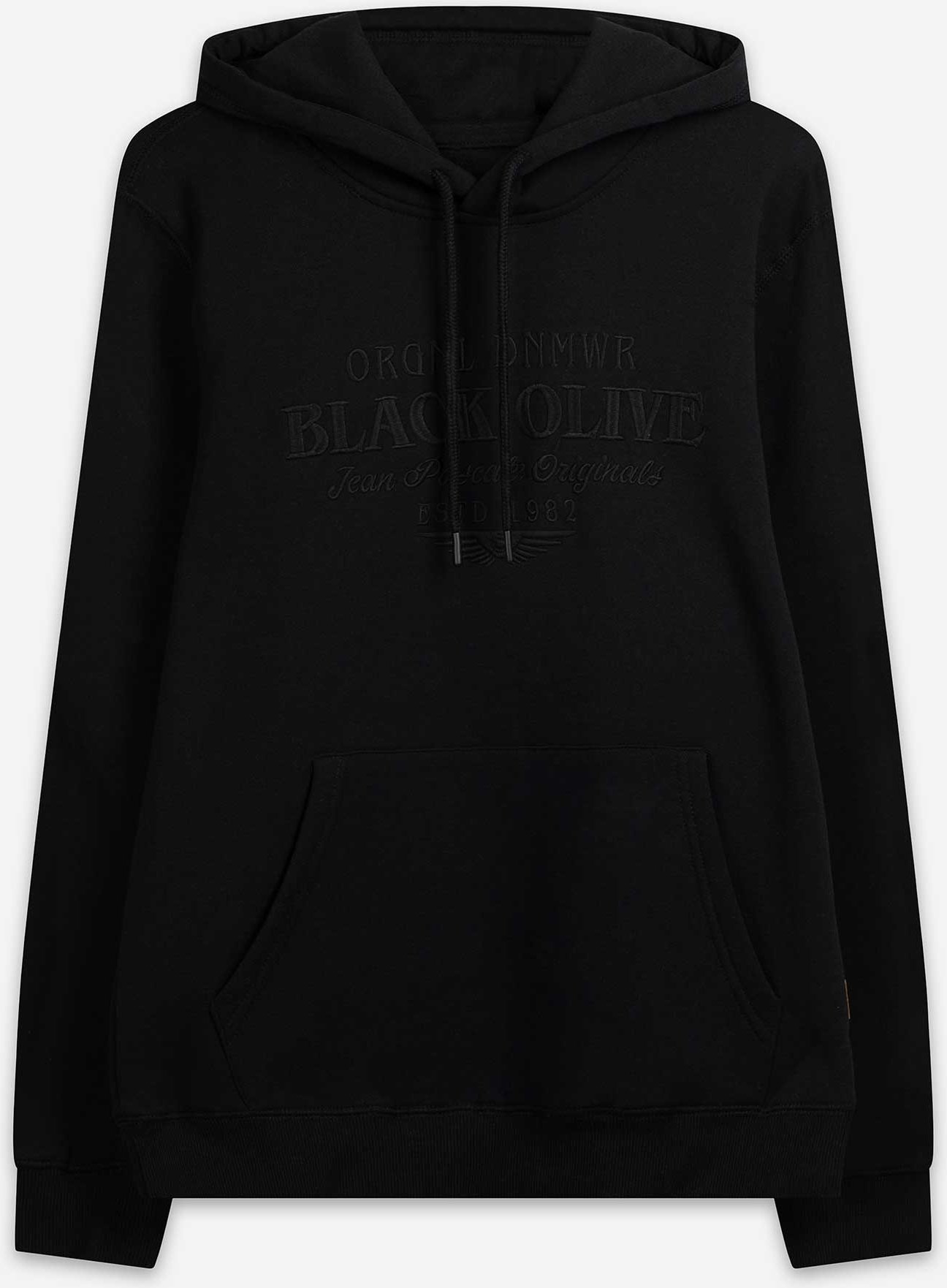 Sweatshirt - Stickerei - schwarz