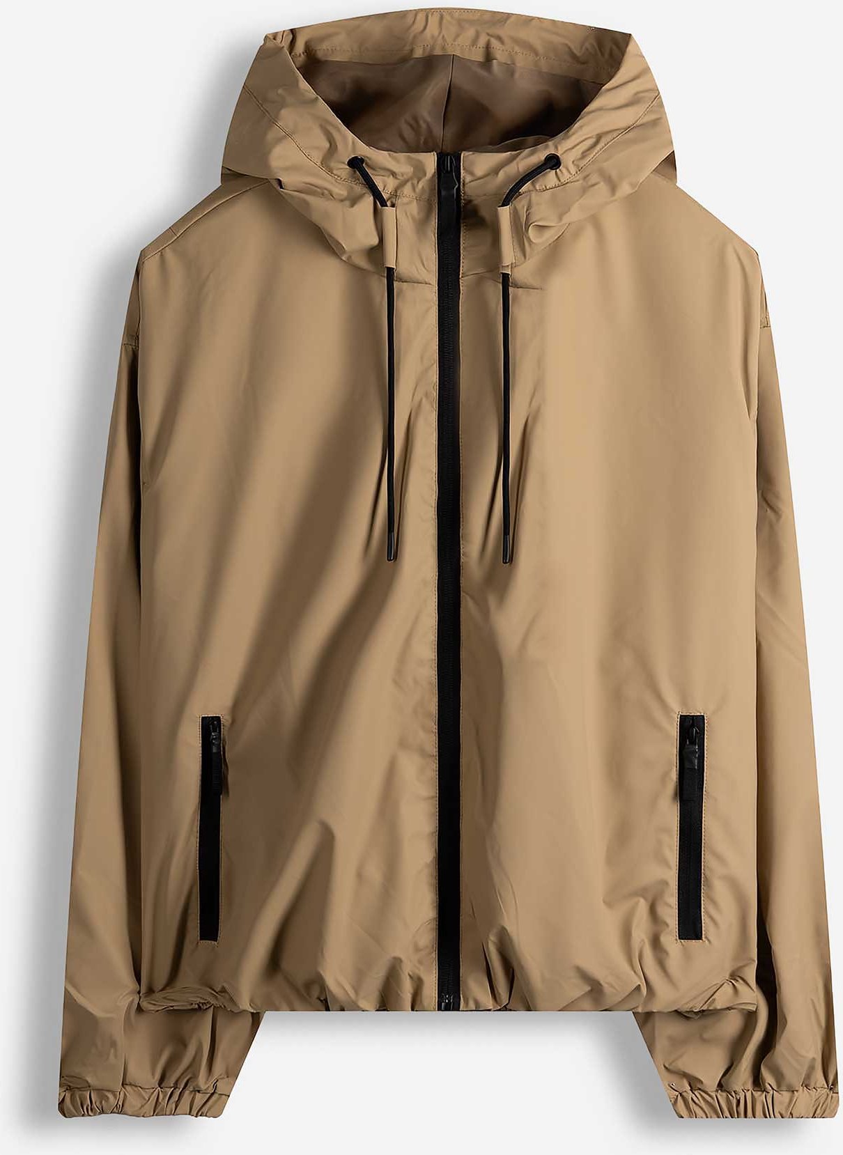 Regenjacke - einfarbig - beige
