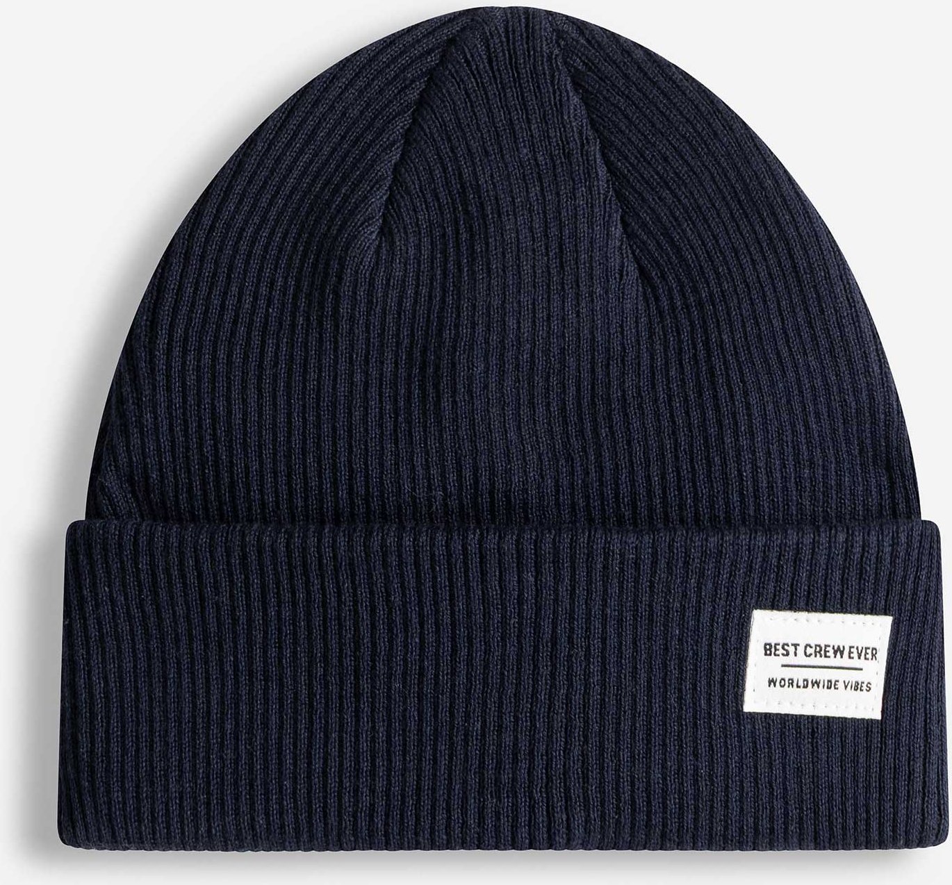 Mütze - Gerippt - dunkelblau