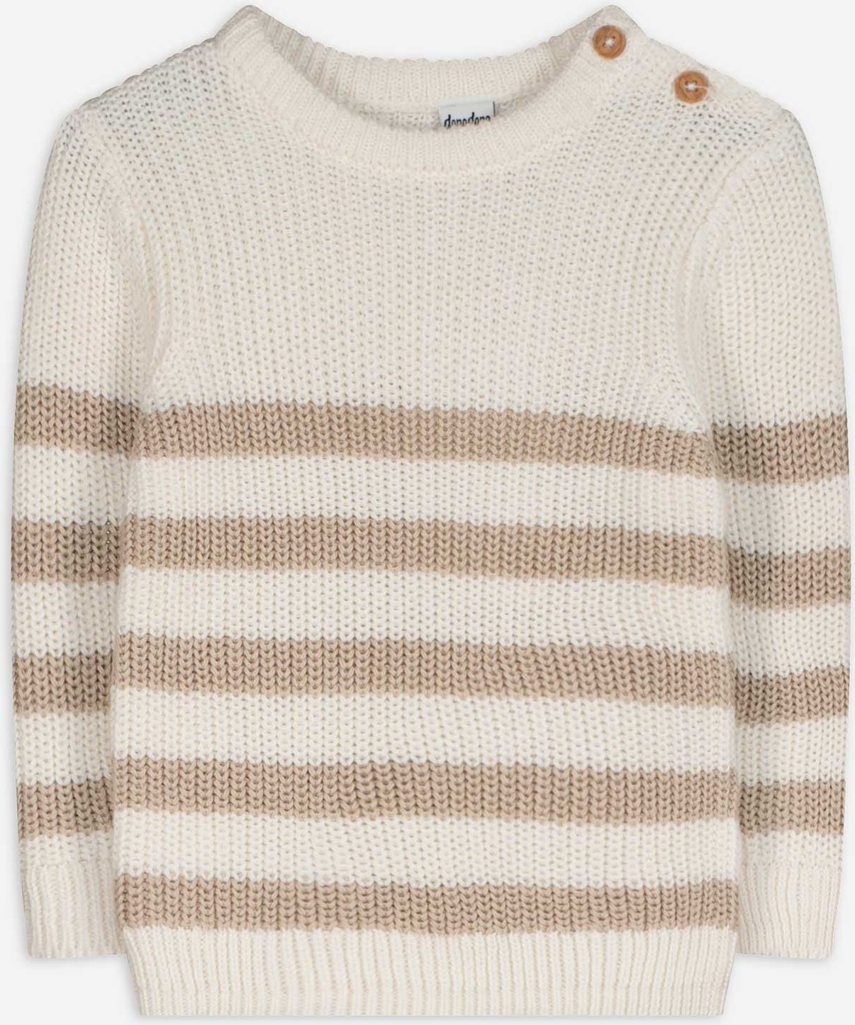 Strickpullover - Baumwolle - weiß
