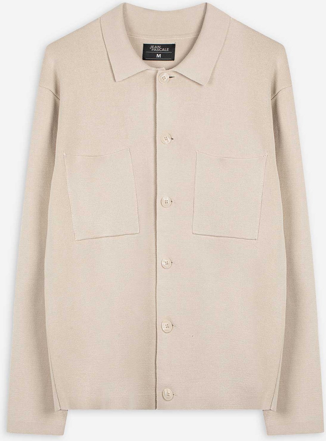 Cardigan - Polokragen - beige