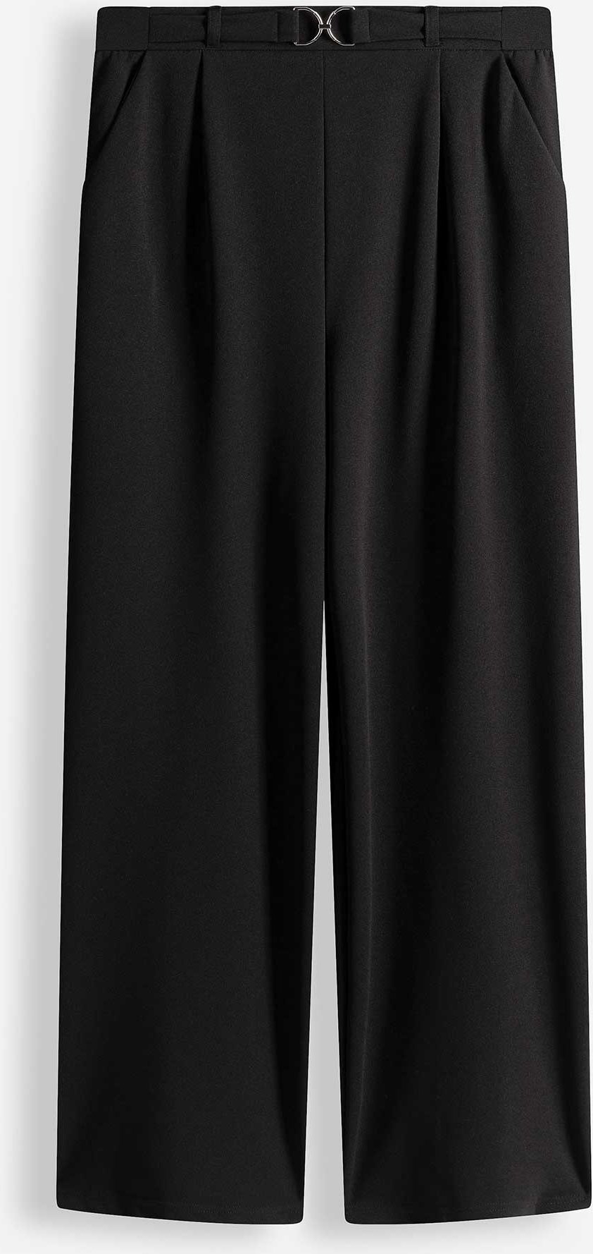 Culotte - Webstoff - schwarz