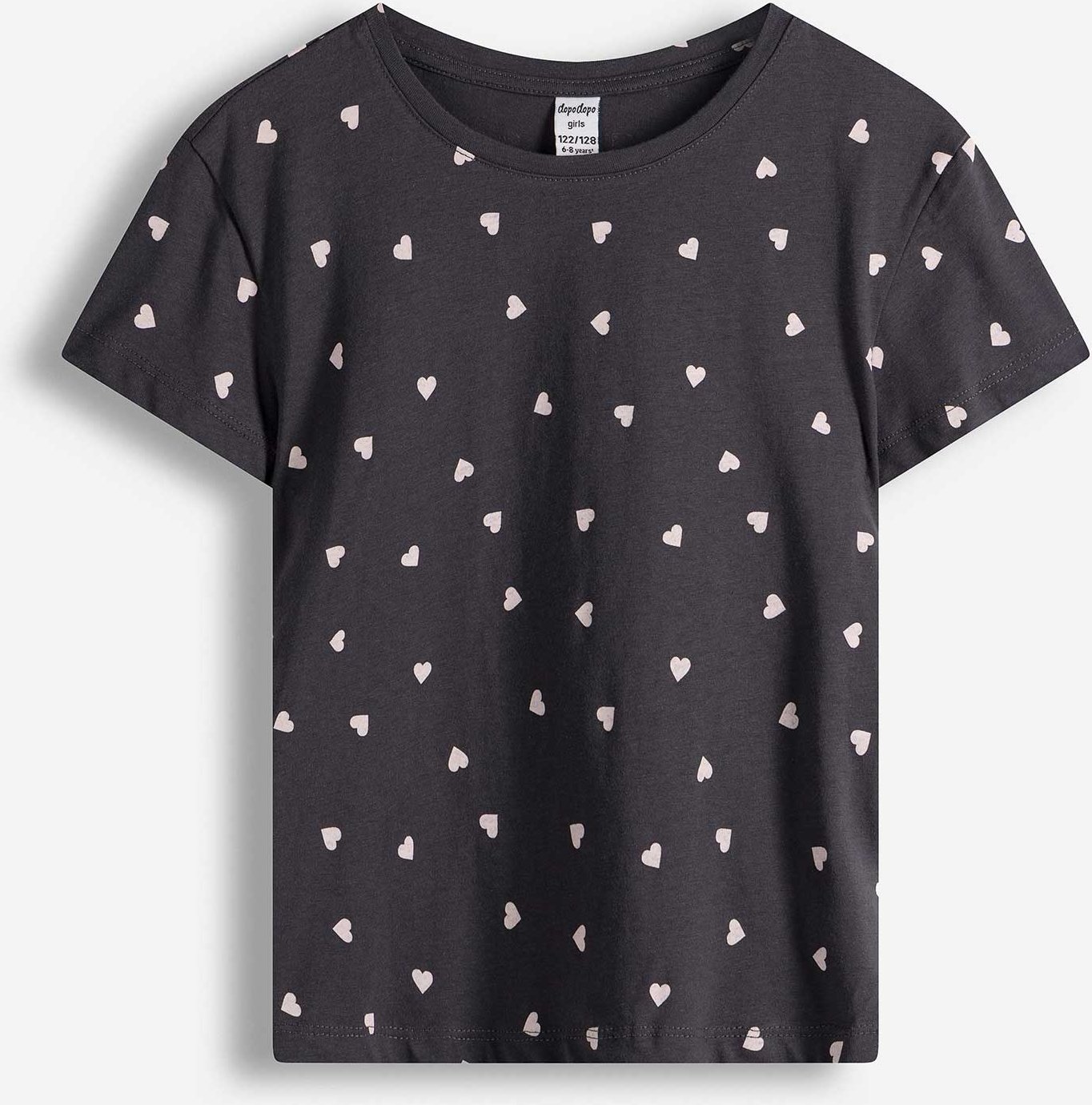 T-Shirt - Allover-Print - dunkelgrau