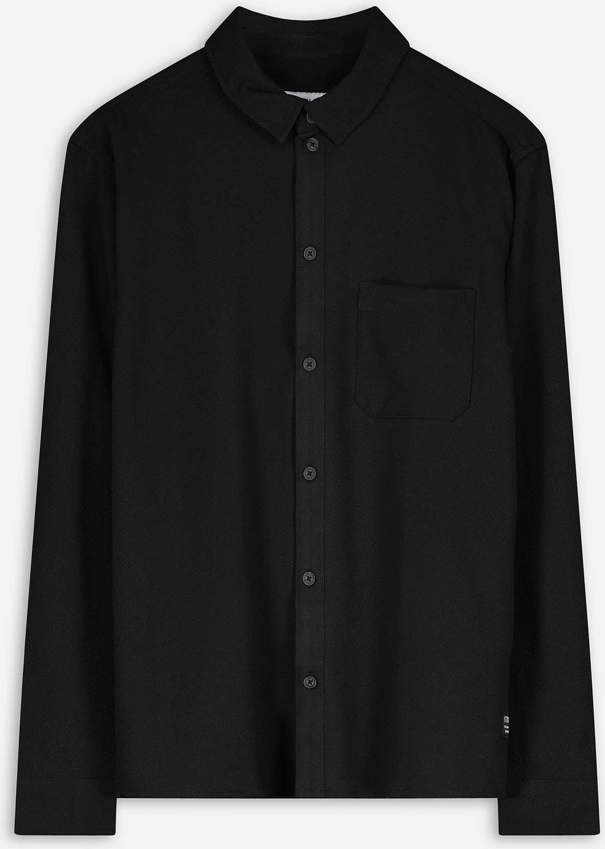 Hemd - einfarbig - schwarz