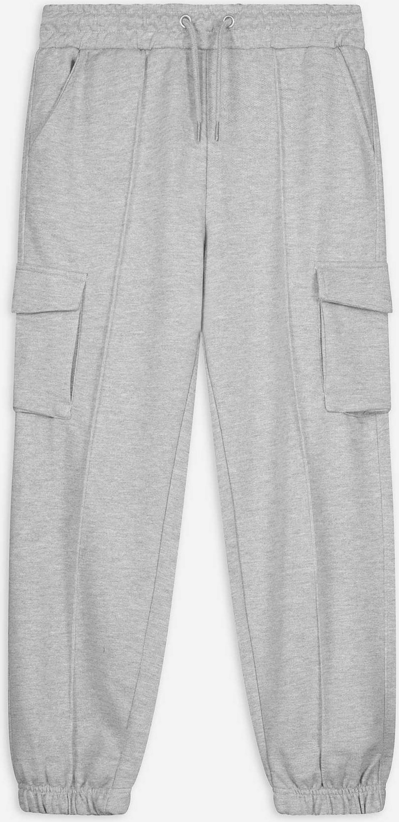 Thumbnail - Fallschirmhose - Aufgesetze Taschen - hellgrau