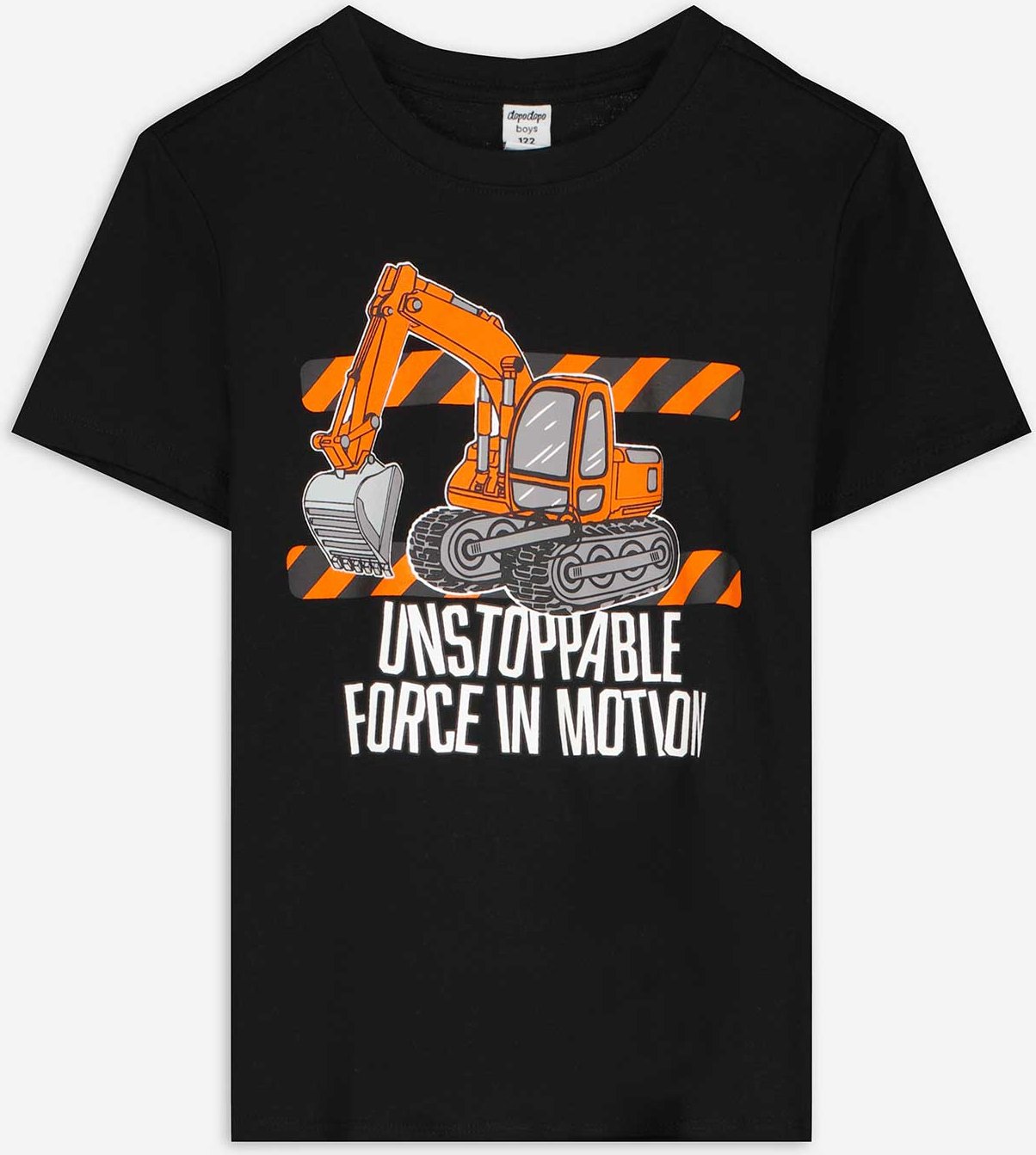 T-Shirt - Frontprint - schwarz