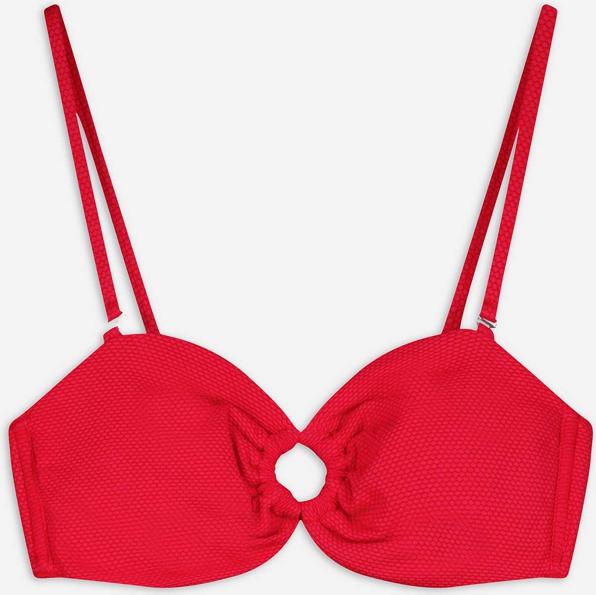 Bikinitop - einfarbig - rot