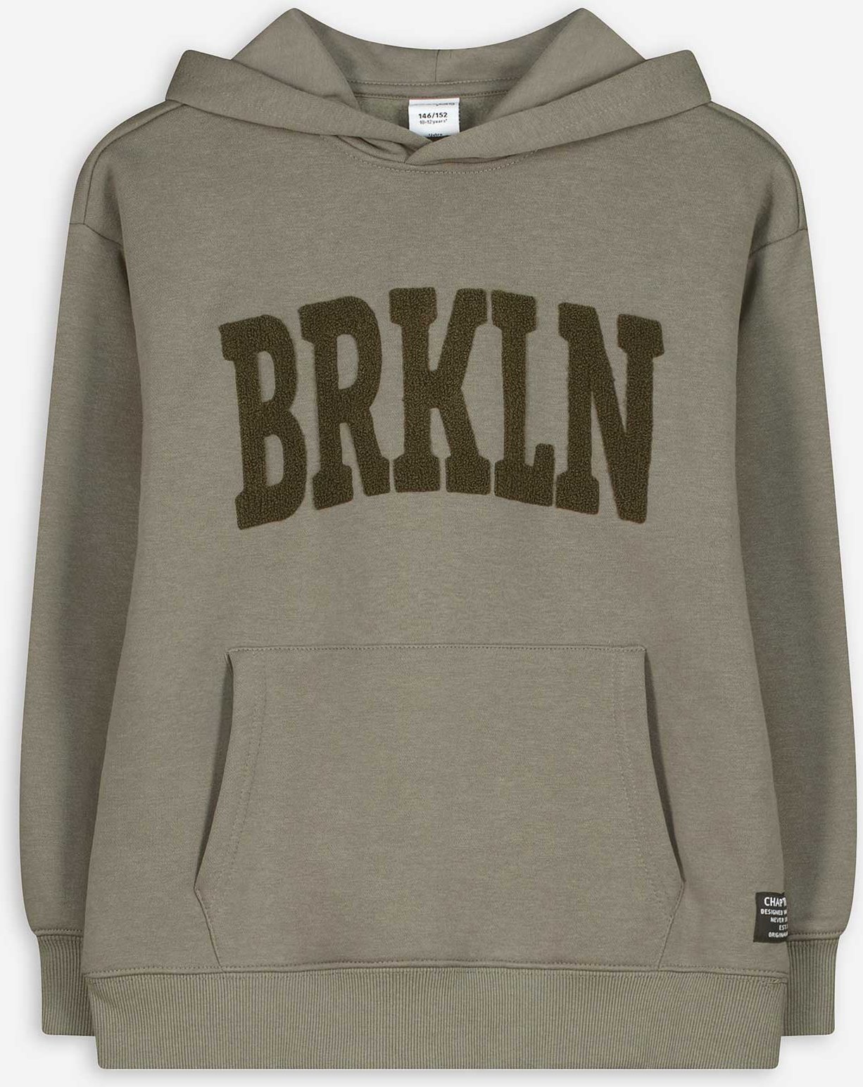 Thumbnail - Hoodie - Applikation - dunkelgrün