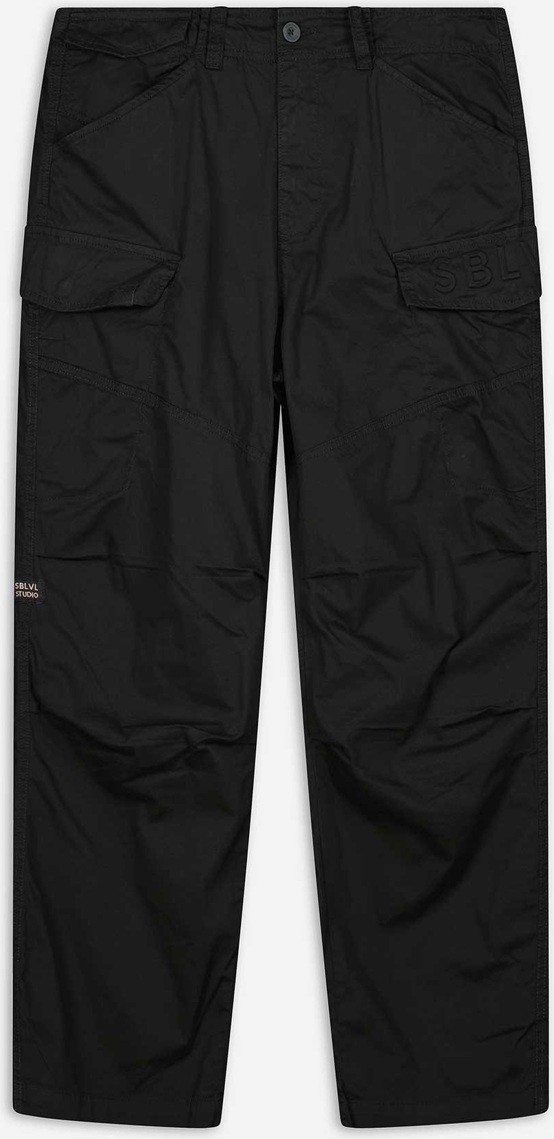 Cargohose - Baggy Fit - schwarz