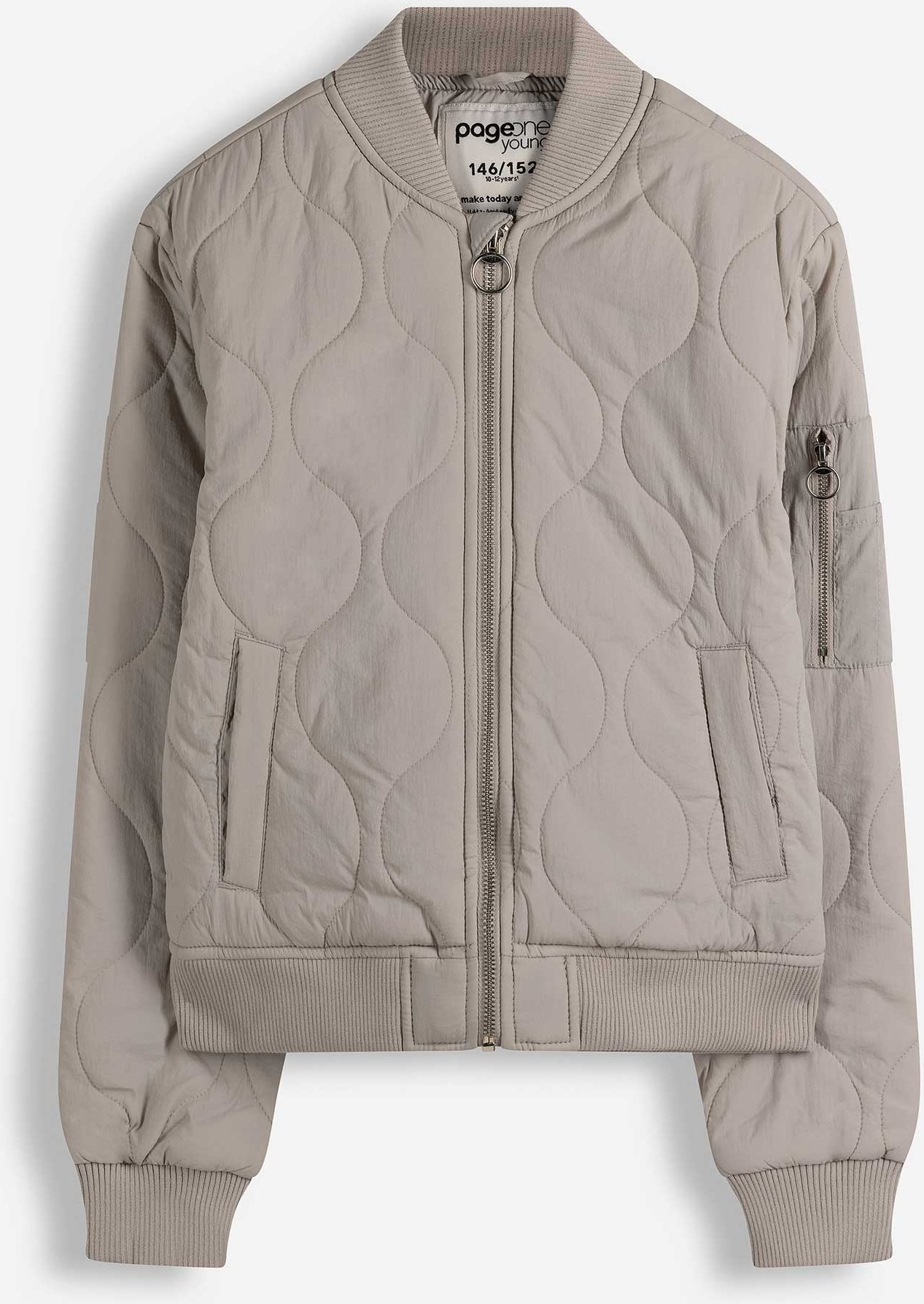 Blouson - einfarbig - beige