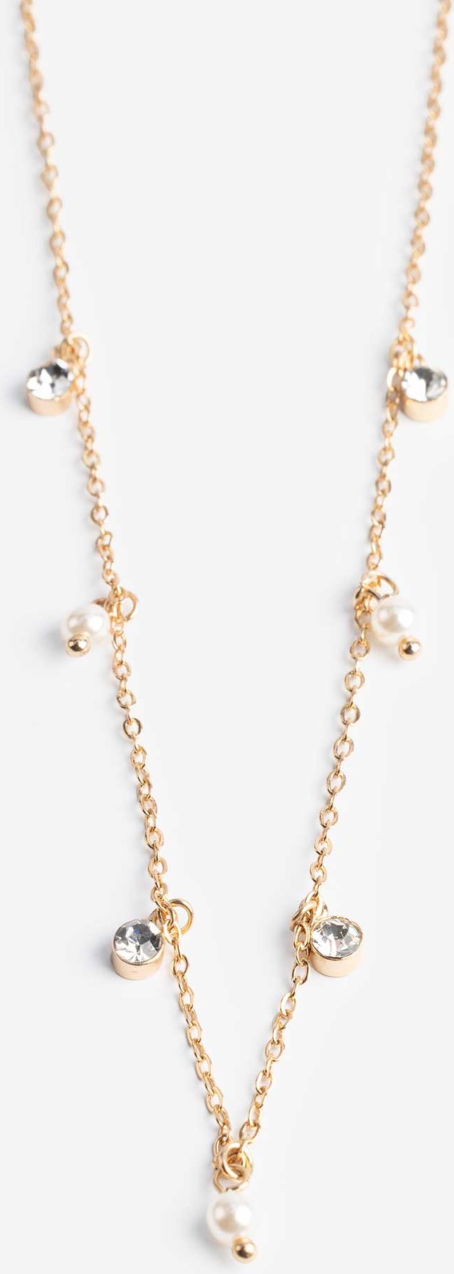 Kette - Ziersteine - goldfarben