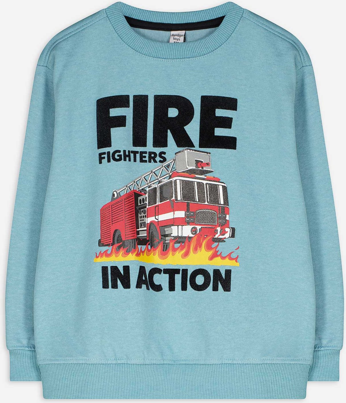 Sweatshirt - Print - hellblau