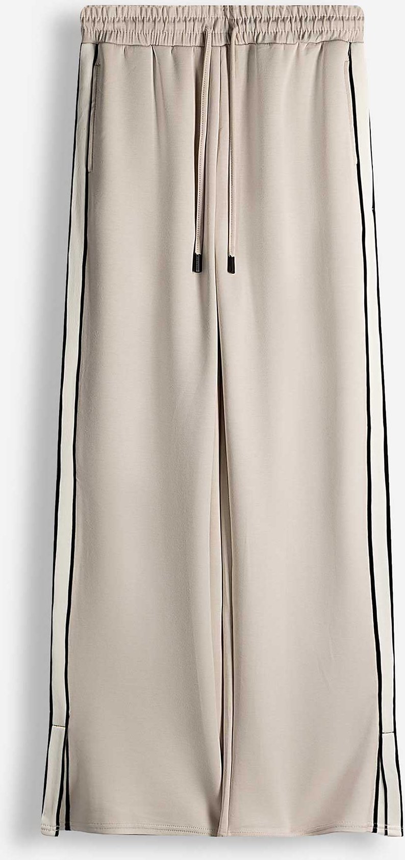 Palazzohose - Galonstreifen - weiß