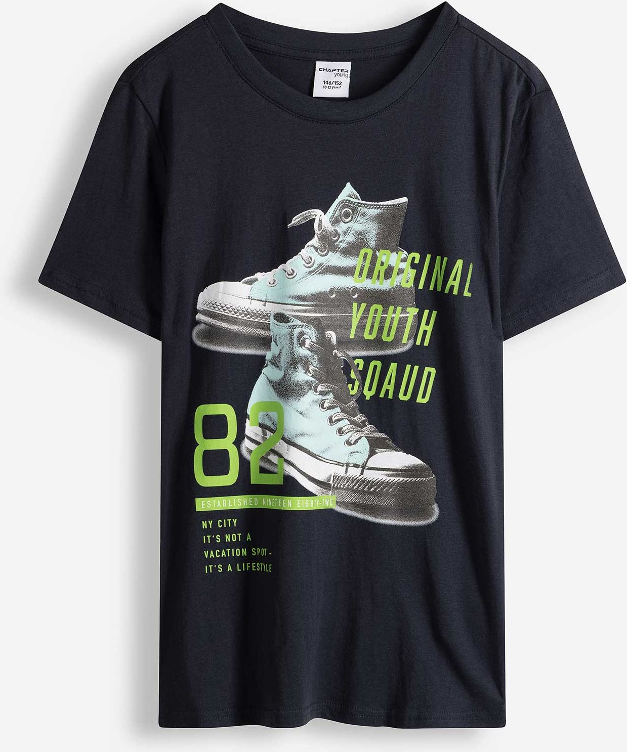 T-Shirt - Frontprint - dunkelblau