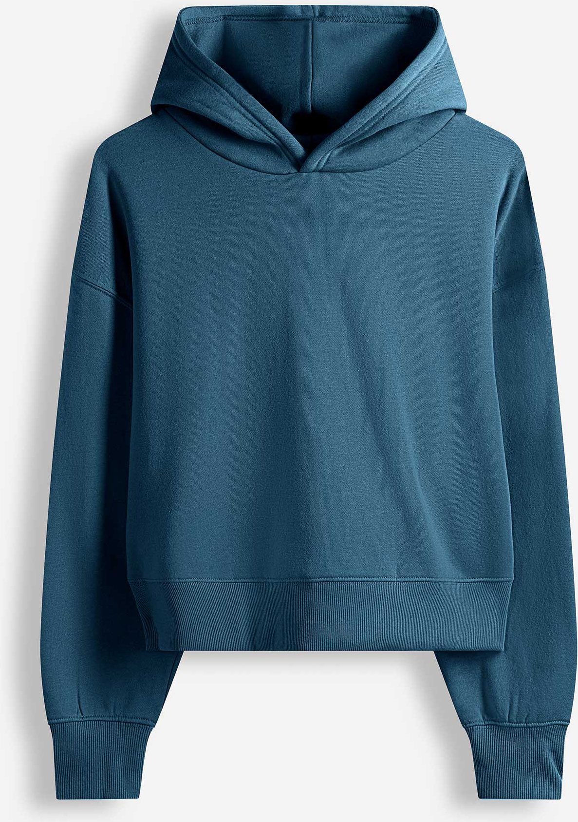 Hoodie - einfarbig - blau