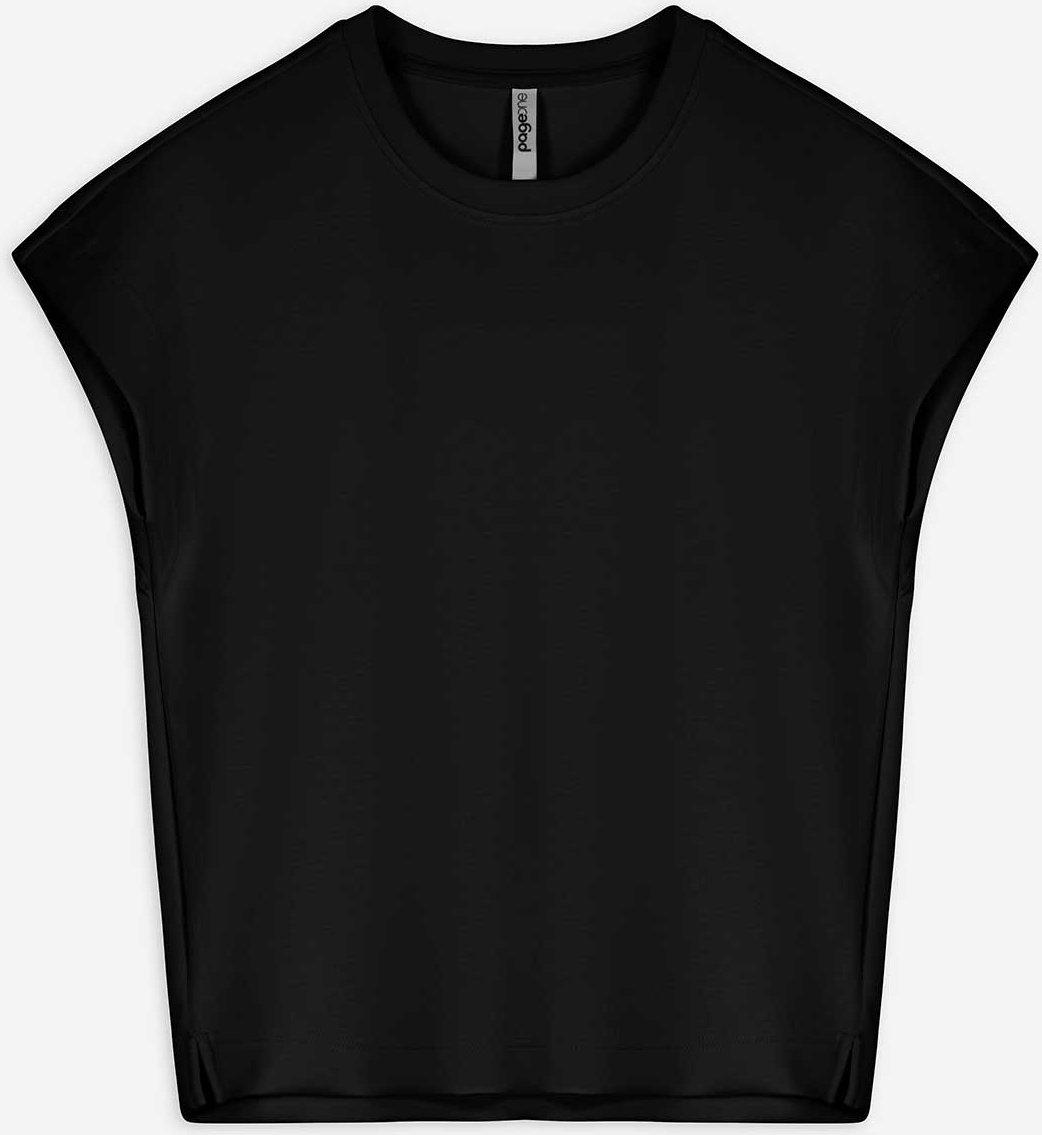 T-Shirt - Modal-Anteil - schwarz