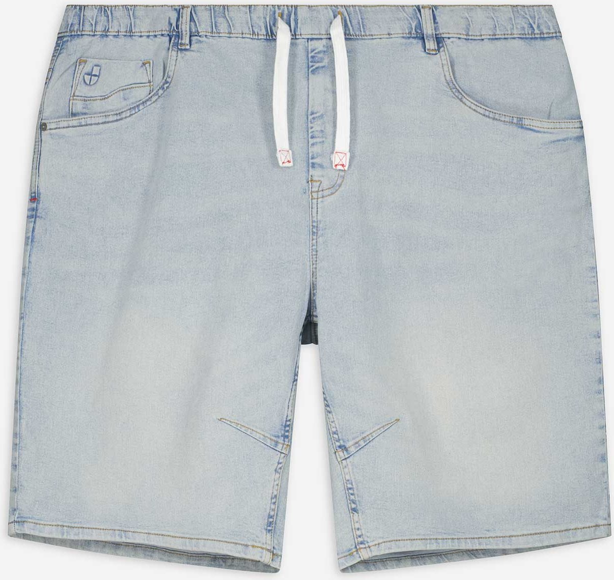 Jeansshorts - Jogger Fit - hellblau