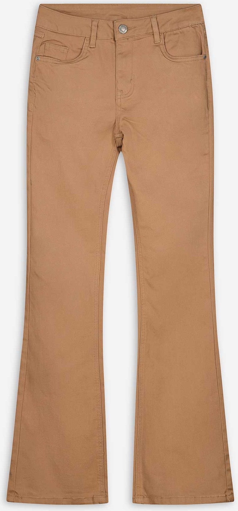 Hose - Bootcut Fit - hellbraun