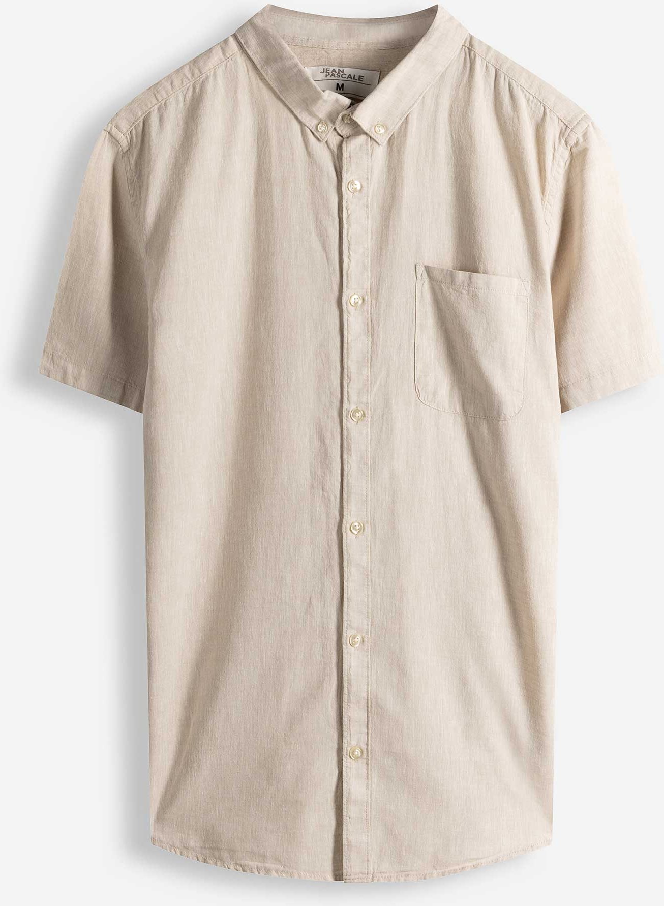 Hemd - Leinen-Mix - beige