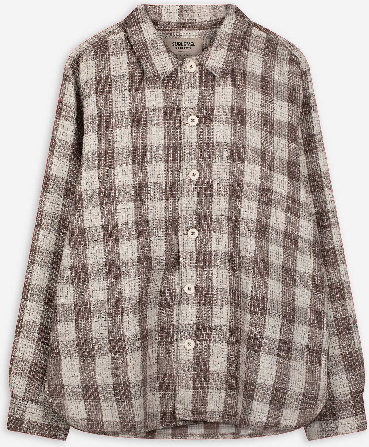 Hemd - Karomuster - beige