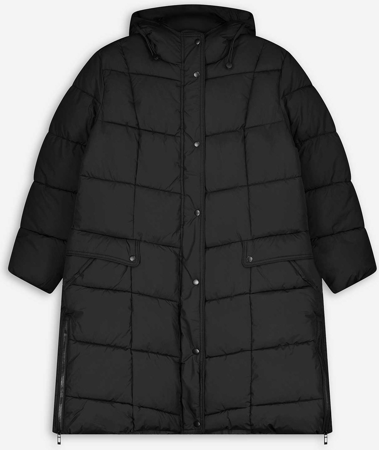Winterjacke - Steppnähte - schwarz