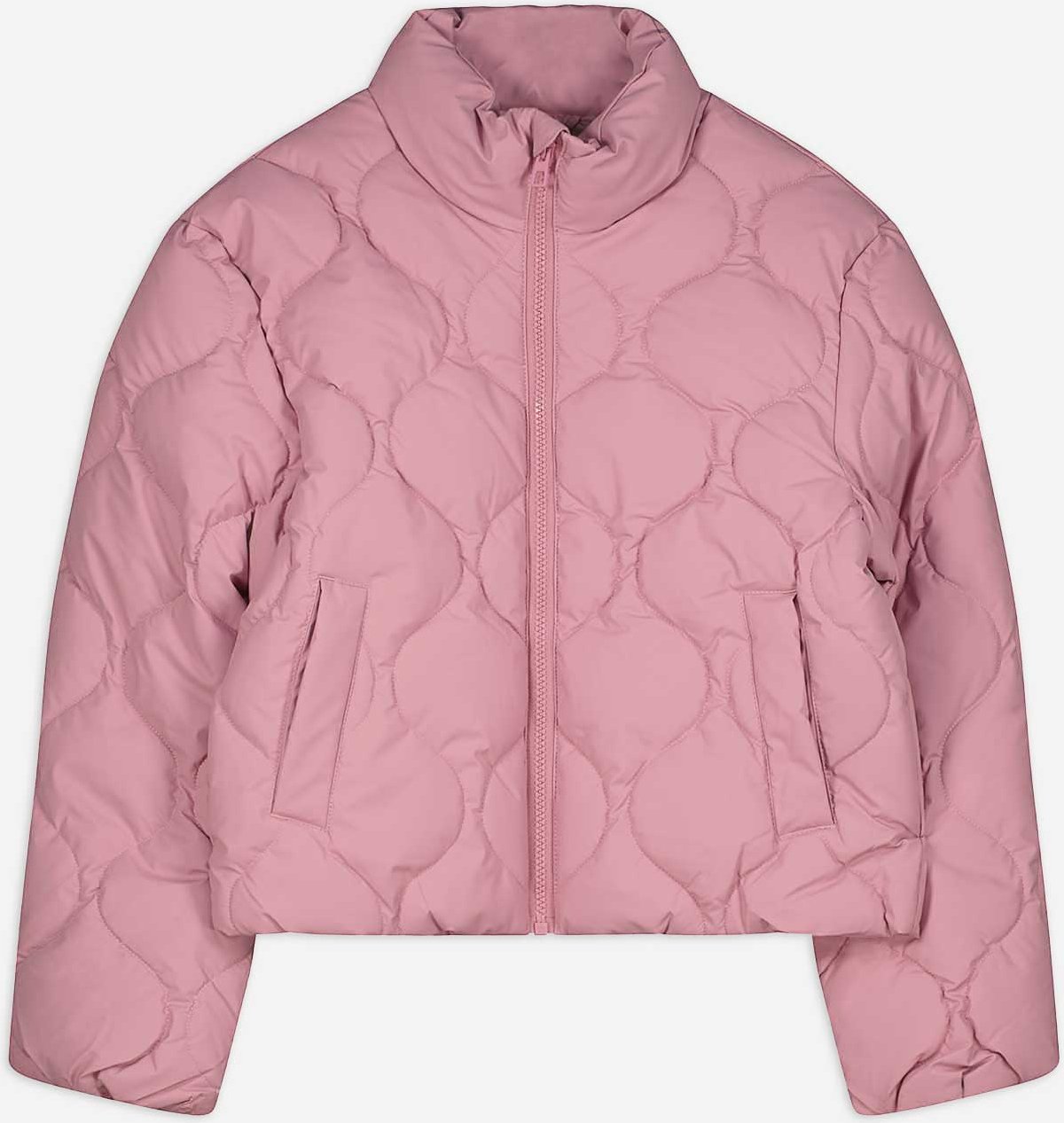 Thumbnail - Steppjacke - Stehkragen - rosa