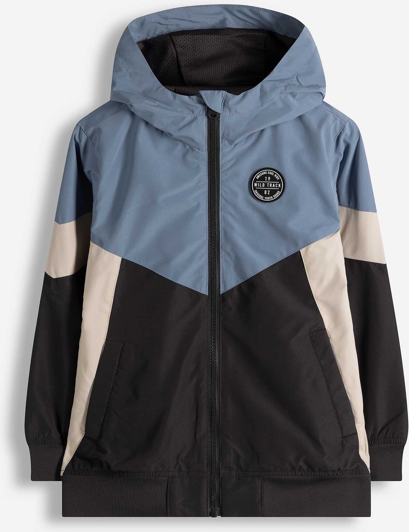 Blouson - Color-Blocking - blau