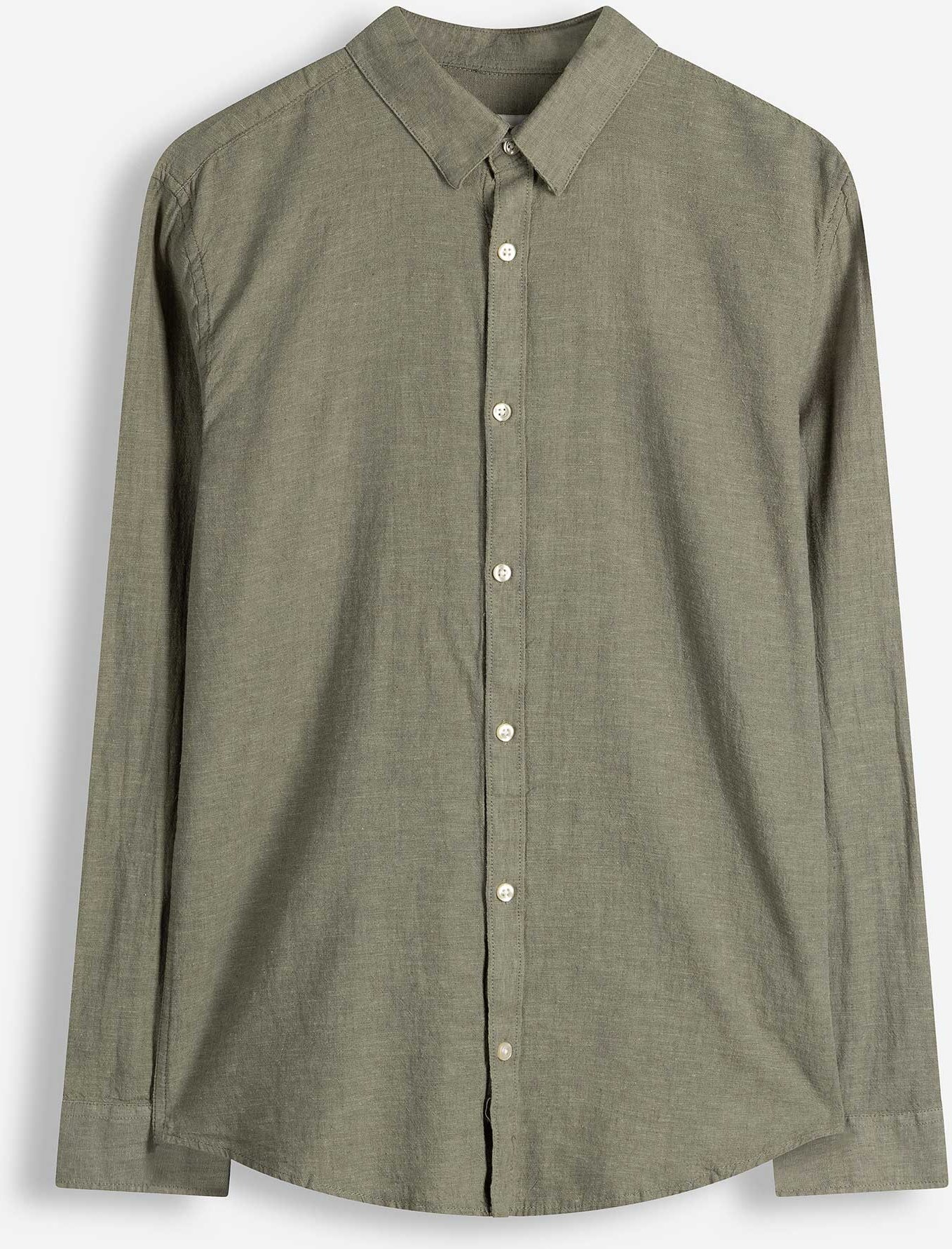 Hemd - Leinen-Mix - grün