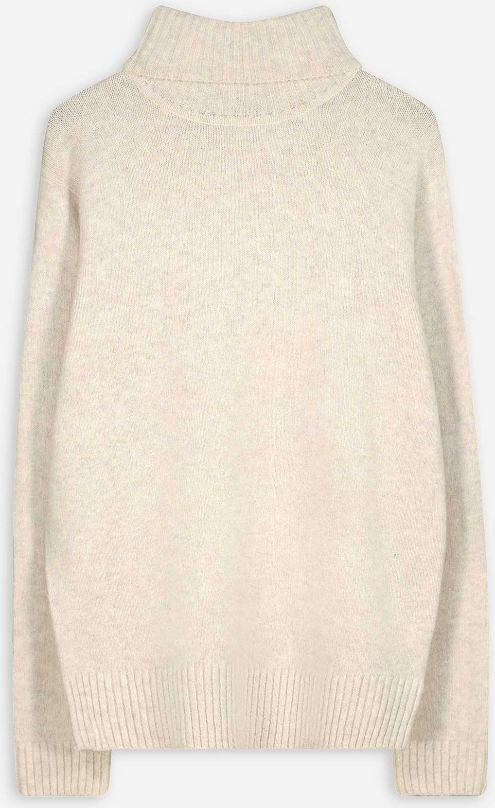 Pullover - Rollkragen - beige